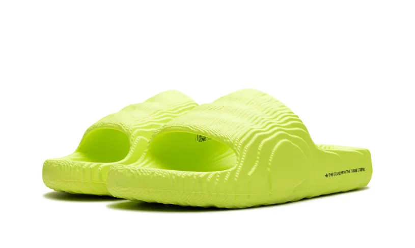 More Adidas Shoes Adilette 22 Slides 'Solar Yellow'